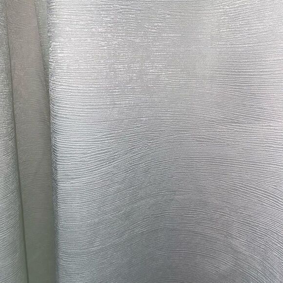 Textured 2 panel curtains bright white sz 82” length - Picture 2 of 6